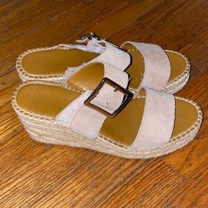 Tan Wedge Sandals size 7